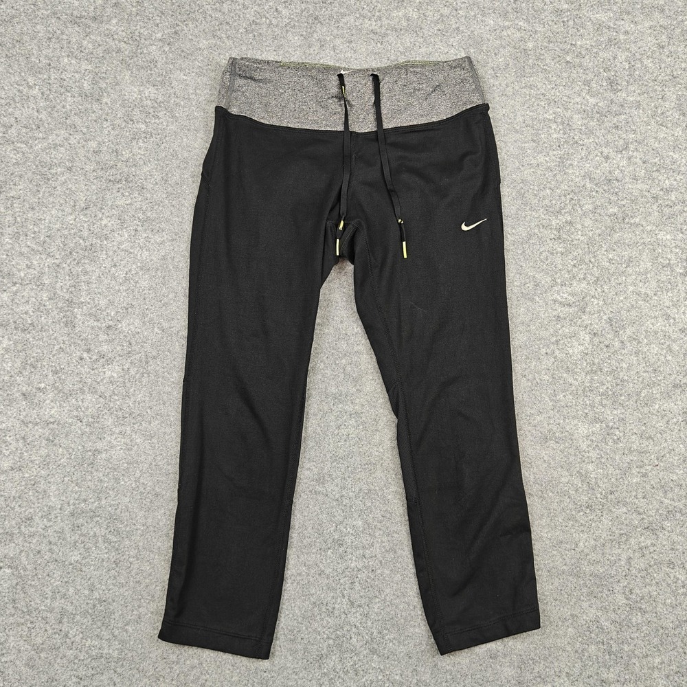 Nike Leggings Womens Small Black Dri-FIT Compression Running Capri Pants‎